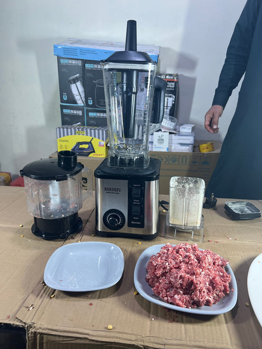 BARDEFU 3-in-1 Juicer Blender & Meat Chopper BF-5040 – 9500W Heavy Duty Commercial Blender