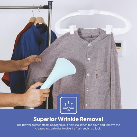 Geepas GGS-9695N 1800W Professional Garment Steamer – Large 2.0L Tank with 2 Steam Levels, Overheat and Thermostat Protection