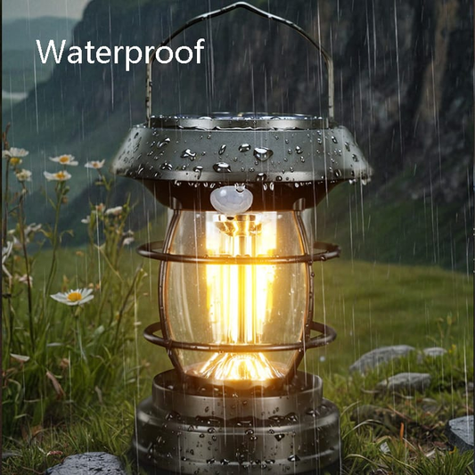 COBA CB 809 Solar Sensor Light, Outdoor Camping Light, Water Proof Lantern, Warm Natural light, Home decor