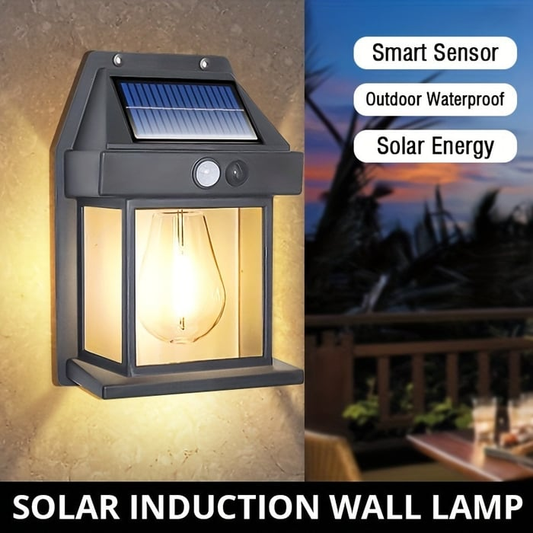 Coba Cb-888 Solar Induction Wall Lamp, Smart Sensor Lamp, Outdoor, Water Proof, With Motion Sensor, 120° Angle